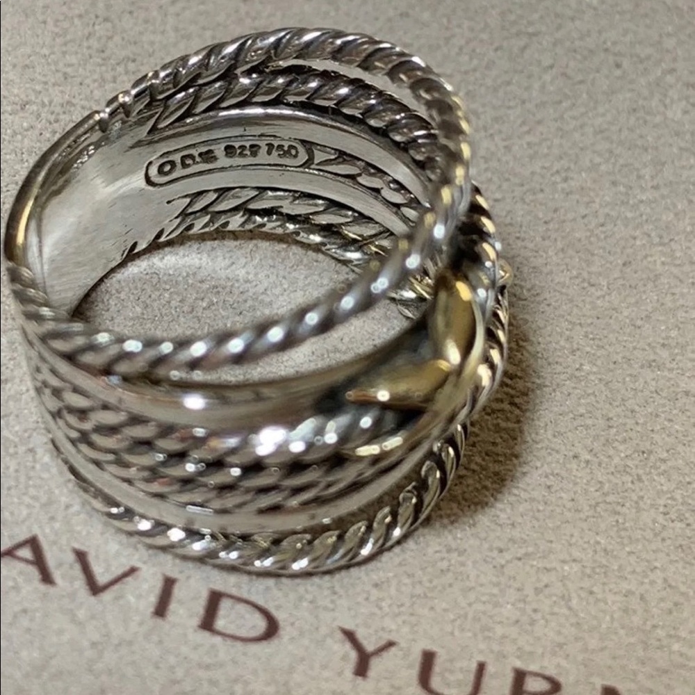 Authentic David Yurman X ring - Picture 4 of 6